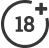 18+ logotip